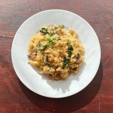 plate of quinoa