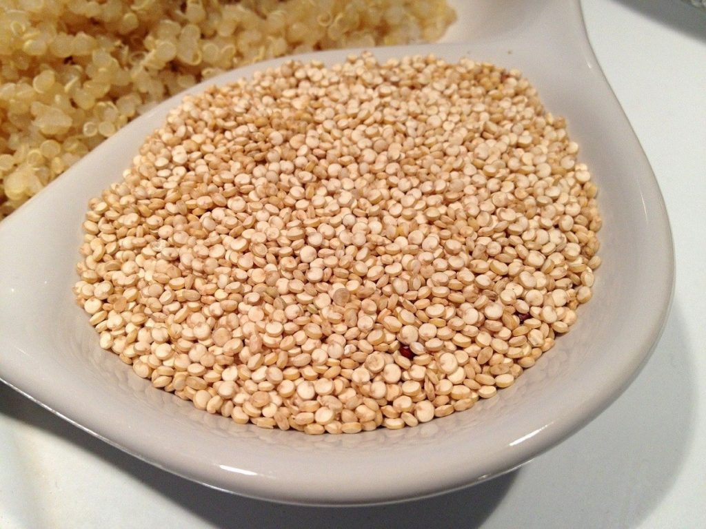 dish of quinoa