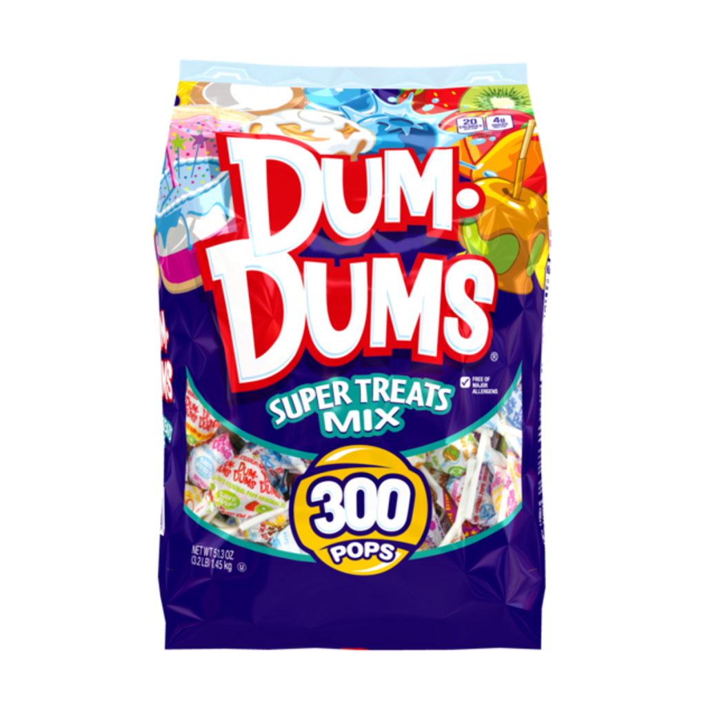super treats mix bag of dum dums.