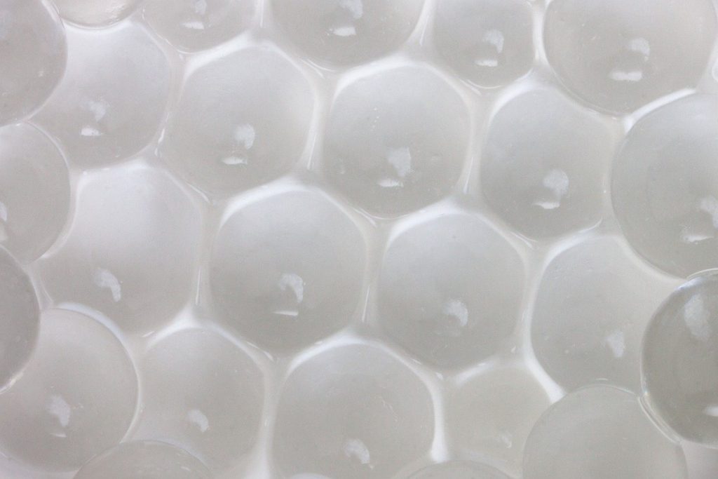 white gelatinous balls.