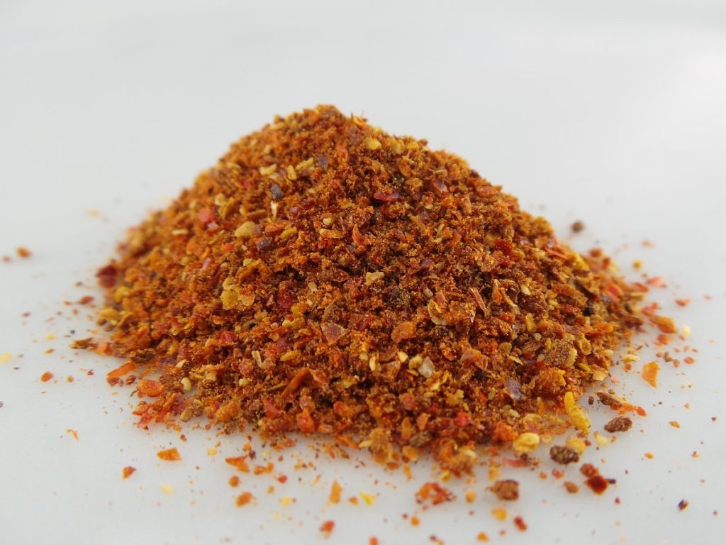 Pile of red pepper flakes.