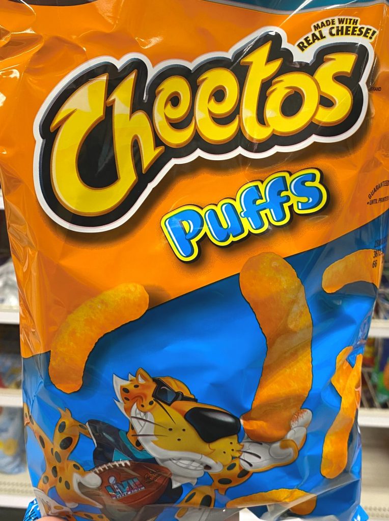 Bag of Cheetos Puffs.