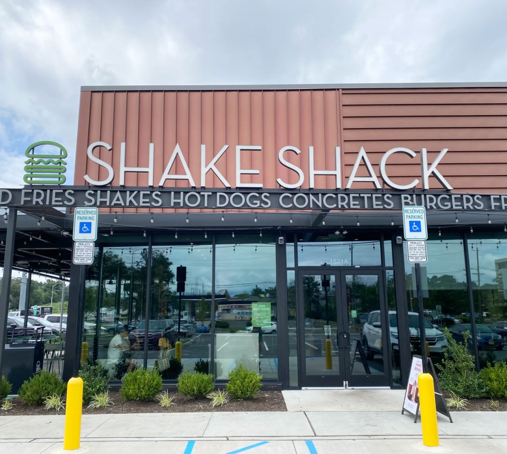 Front of Shake Shack restaurant.