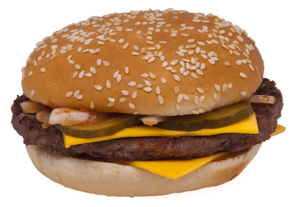 McDonald's burger.